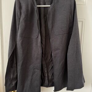 Stylish Gray Zip-Up Jacket